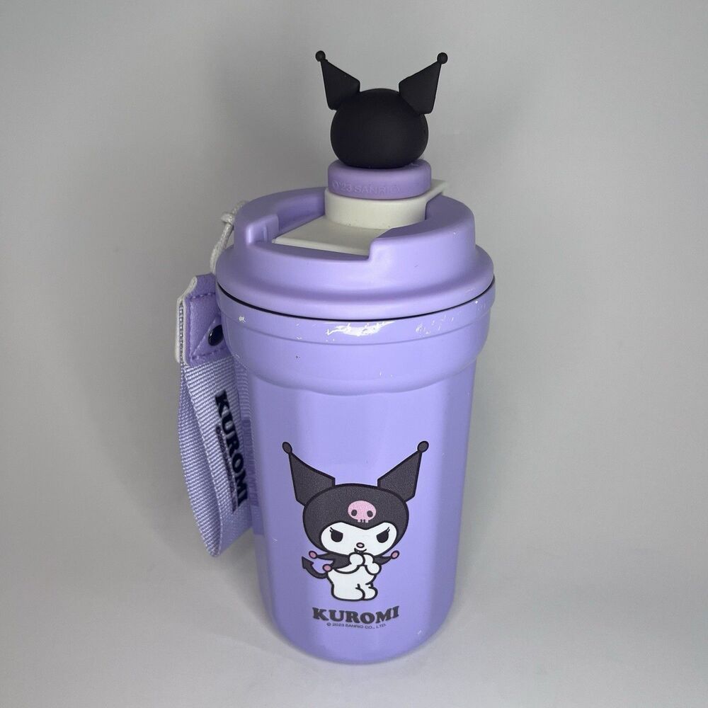 Sanrio Kuromi Insulated Travel Mug With Lid - Purple Coffee Cup
